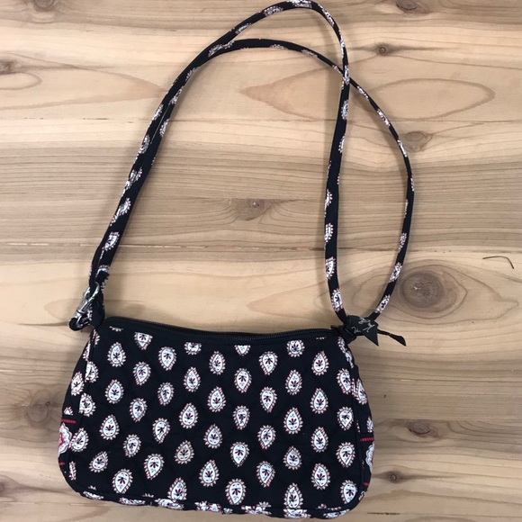 Vera Bradley Handbags - Vera Bradley black printed crossbody mini bag